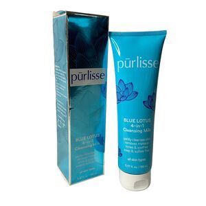Purlisse Blue Lotus 4 in 1 Cleansing Milk 5.07 fl Oz 150ml Full‎ Size New Sealed
